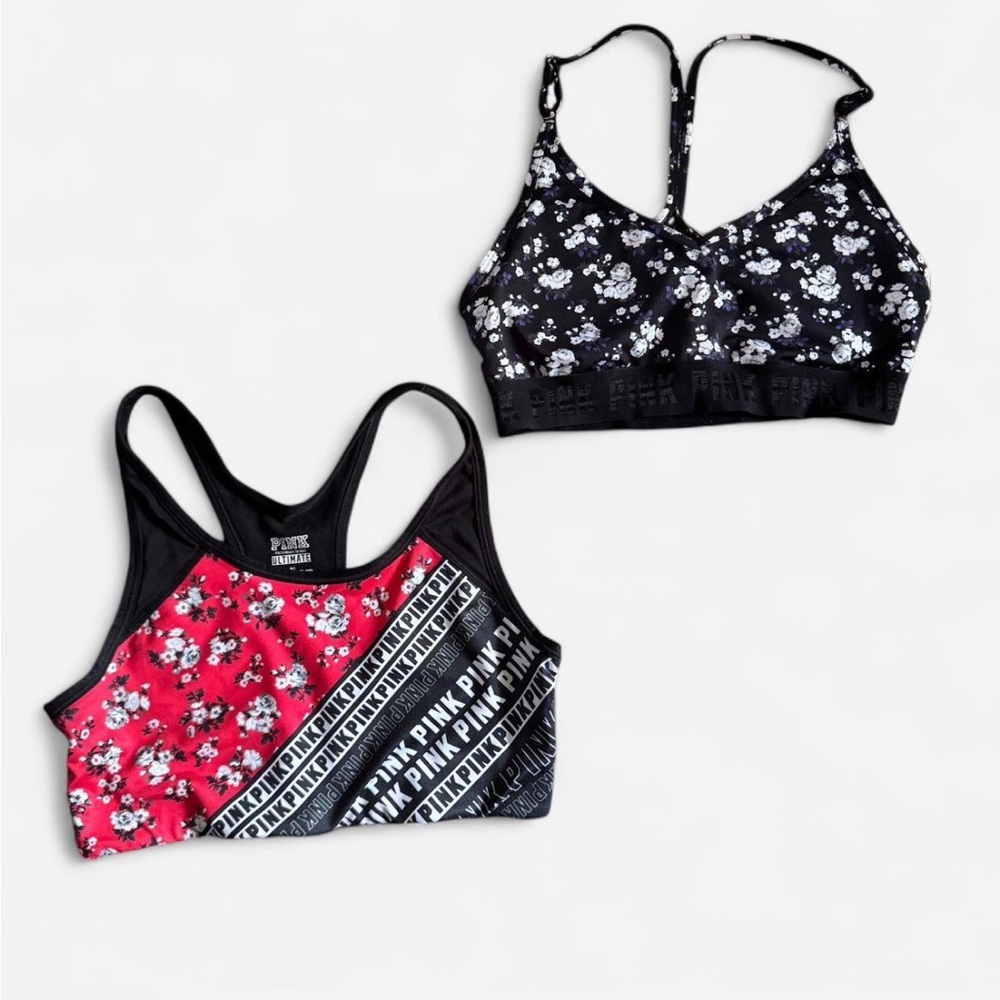 PINK Victoria's Secret Floral Sports Bras